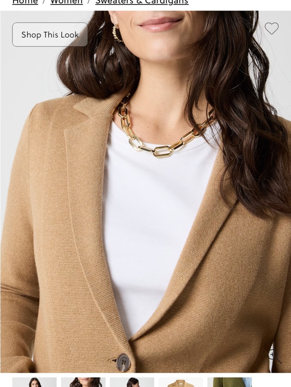 J. Crew Factory Women's Camel Blazer Jacket - Picture 5 of 5